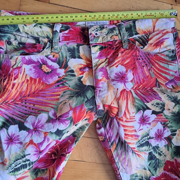 Denim & Supply Ralph Lauren Tropical Floral Skinny Jeans | Size 28 - Picture 10 of 12